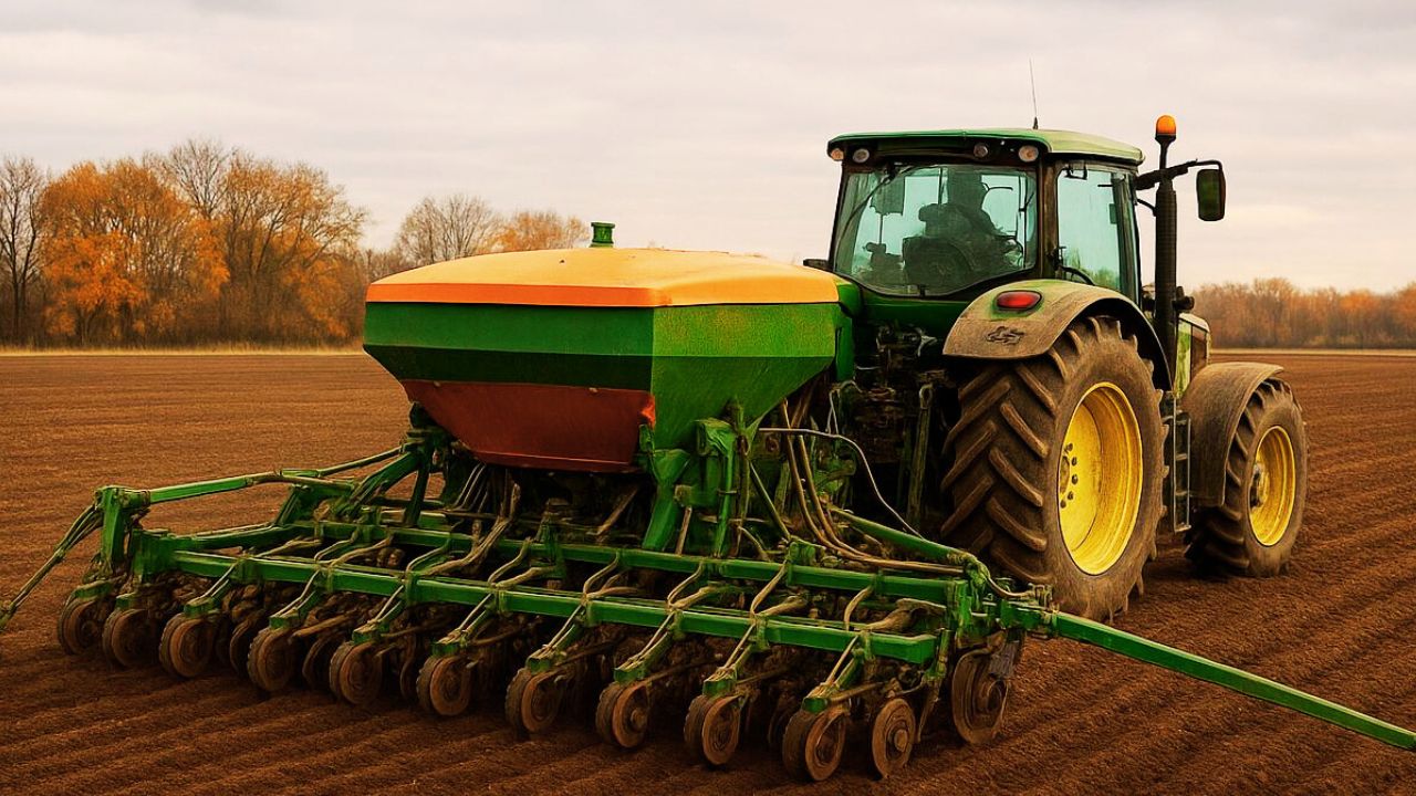 Semănătoare la semănat grâu