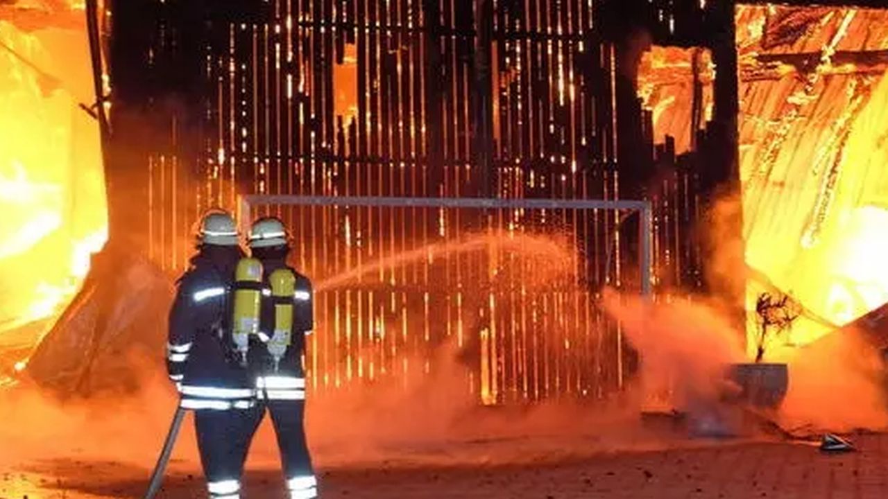 Incendiu la o fermă din Germania