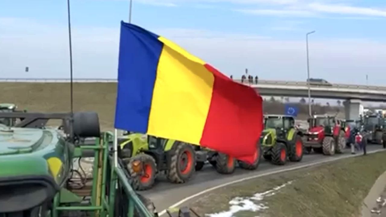 Protest al fermierilor români